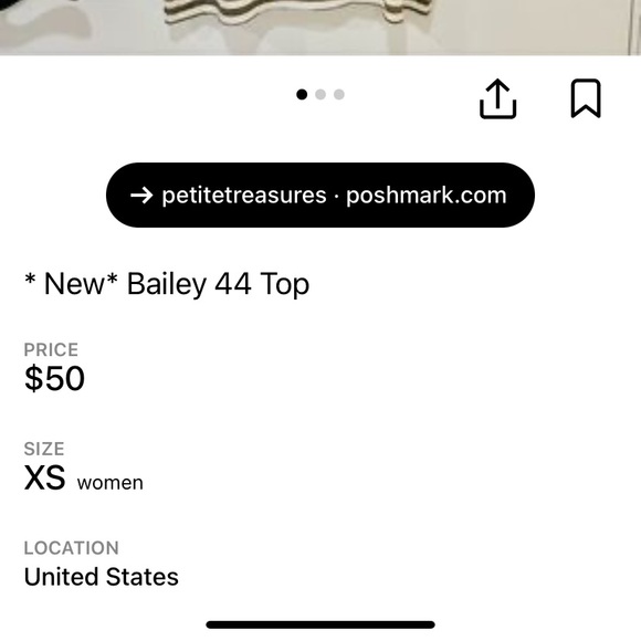 Anthropologie Bailey 44 raglan 3/4 sleeve stripe top. Size Medium. - Picture 8 of 10